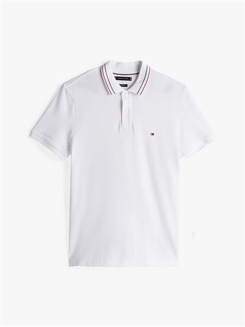 polo man white TOMMY HILFIGER | MW0MW38459YBR